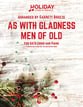 As With Gladness Men of Old SATB choral sheet music cover
